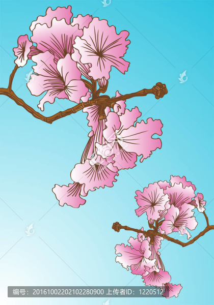 樹粉紅花香元素