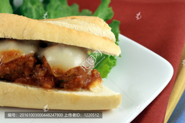 肉丸三明治