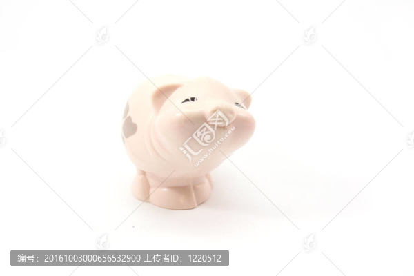 可愛(ài)的玩具豬。