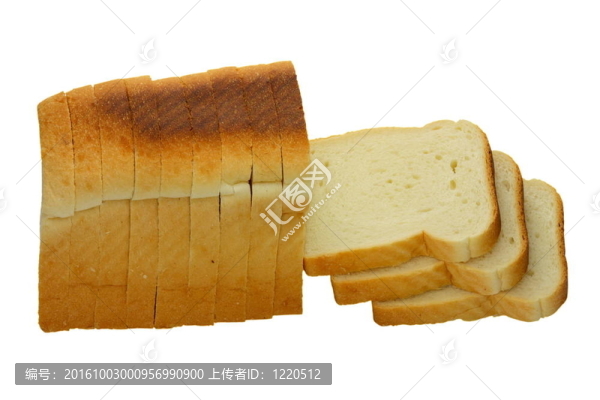 白底面包。
