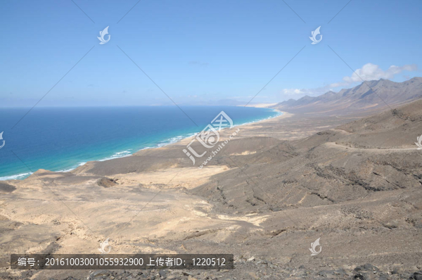 Playa,de,cofete加那利群島的富埃特文圖拉島島；西班牙；