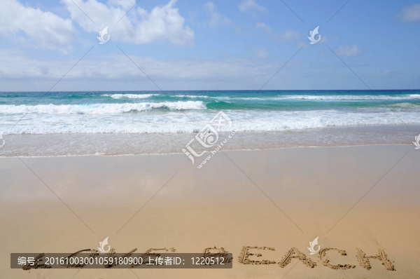 愛(ài)的海灘。加那利群島的富埃特文圖拉島島；西班牙