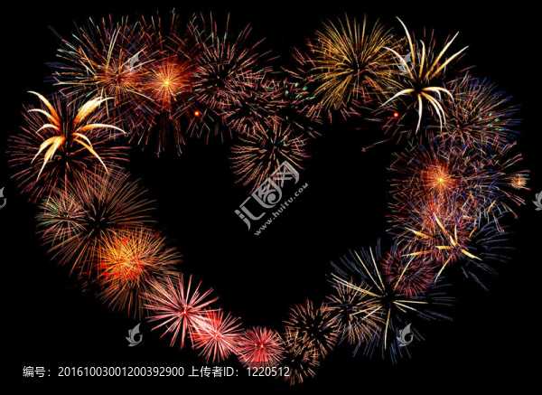美麗的大煙花心