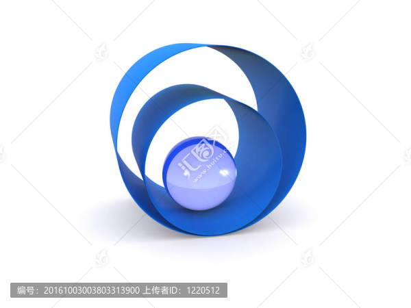 玻璃球抽象背景。3d