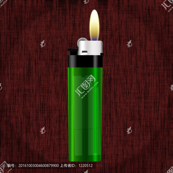 現(xiàn)實(shí)的綠色打火機(jī)