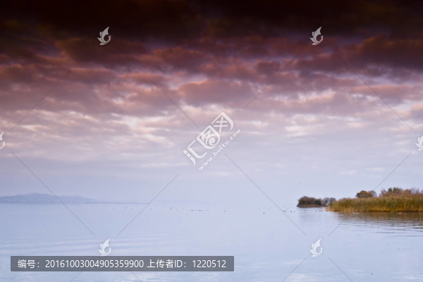 日落場景-匈牙利巴拉頓湖