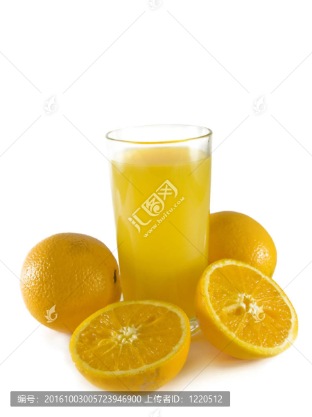 孤立的橙汁