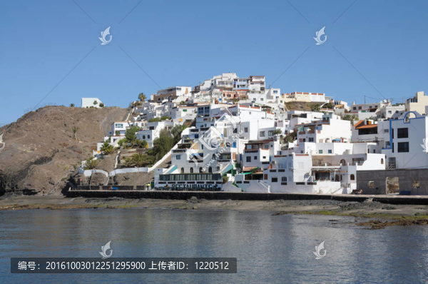 拉斯維加斯普拉伊塔斯村。加那利群島的富埃特文圖拉島島；西班牙