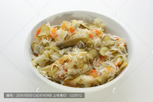 新鮮自制健康酸蔬菜沙拉