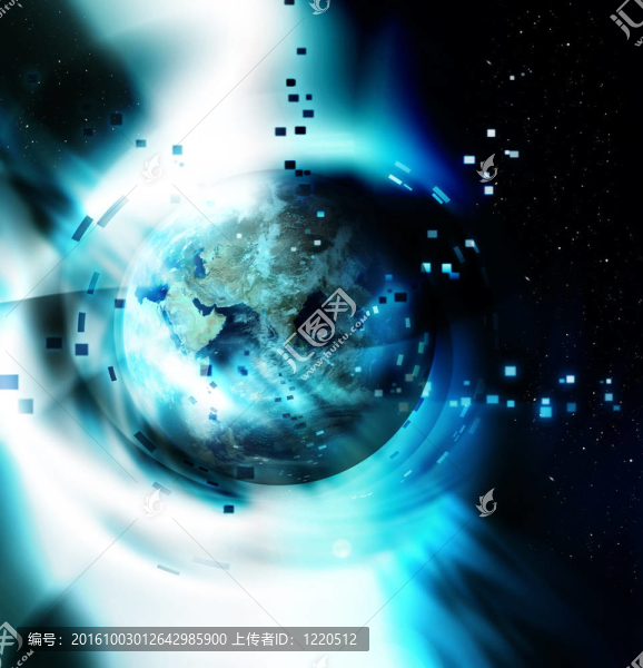 摘要背景的星球