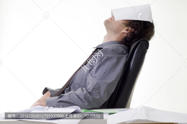 勞累的商人