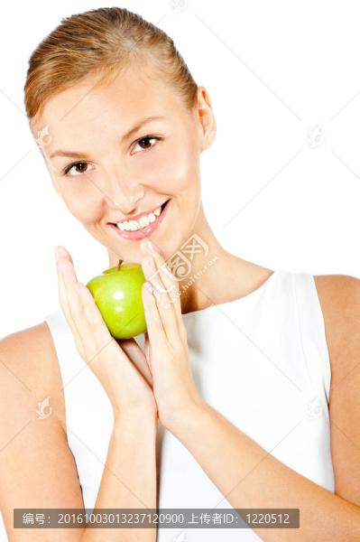 與Green,Apple的女人