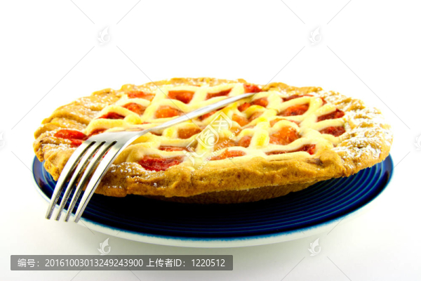 蘋果和Strawberry,Pie用叉子