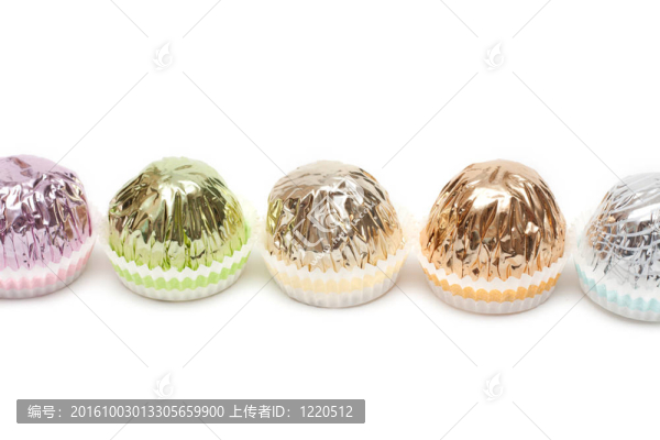 在輝煌的圓形糖果包裝