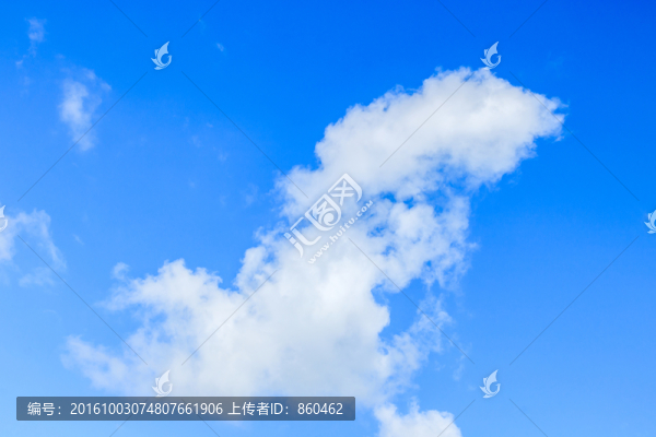 通透,純潔的,天空,藍(lán)天