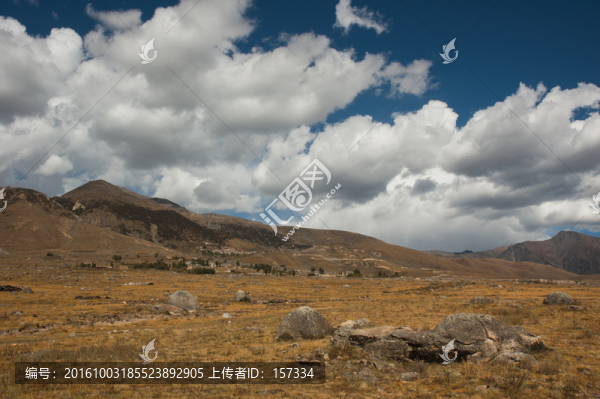 高原,天空,云朵