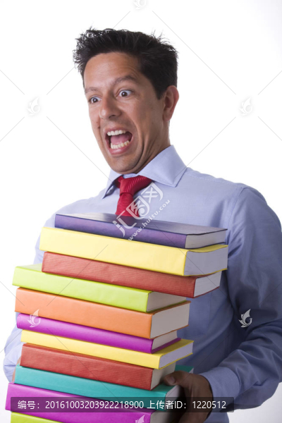 商人拿著書