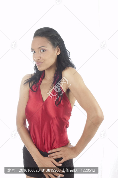 美麗的年輕的非洲裔美國婦女