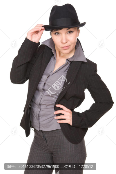 戴帽子的女人