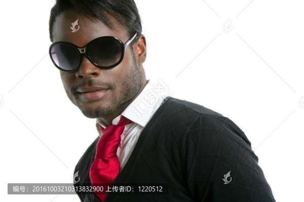 androginous看非洲黑人模型