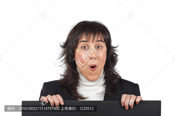 驚訝的女商人