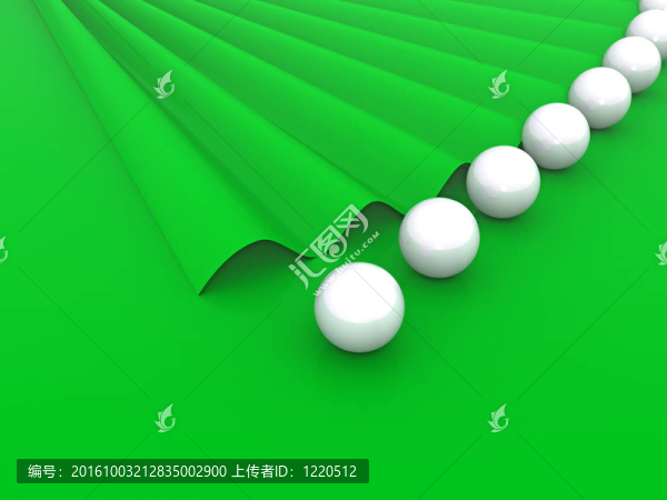 玻璃球抽象背景。3d