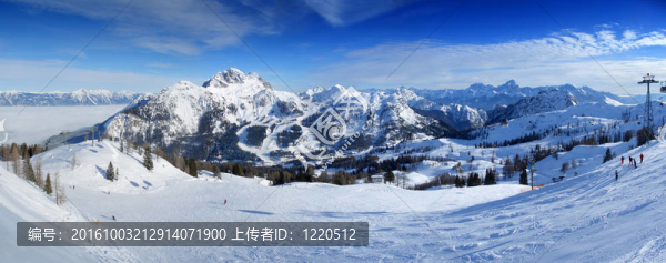 滑雪場全景