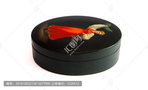 橢圓形漆黑俄羅斯盒分離