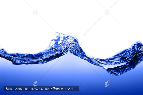 藍色水對白色