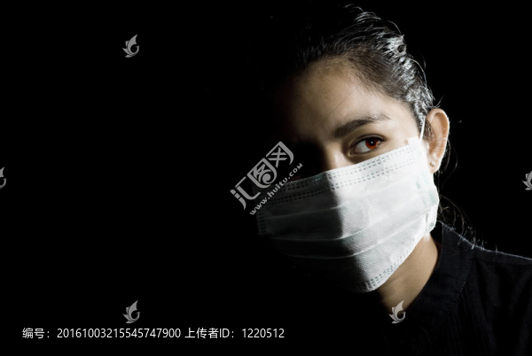 亞洲女人的防護(hù)面具