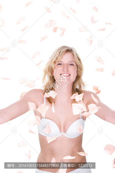 帶玫瑰踏板的女人