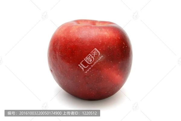 單新鮮紅蘋果分離