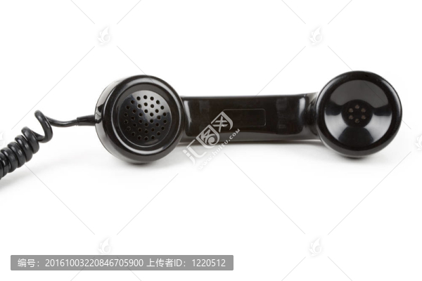 黑色的電話聽筒