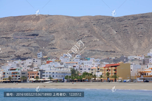 Gran,Tarajal鎮(zhèn)的加那利群島的富埃特文圖拉島島；西班牙；