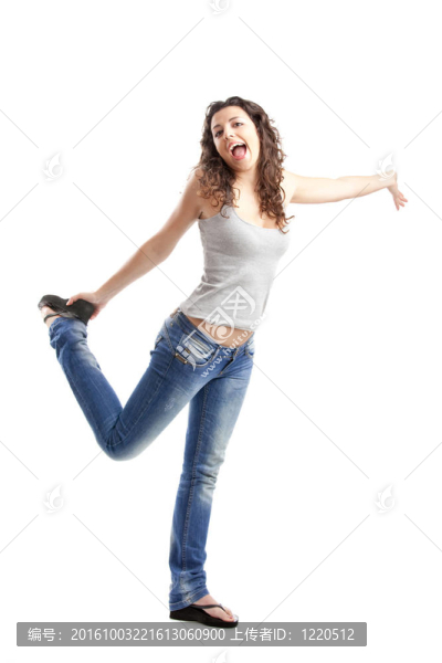 年輕的女人