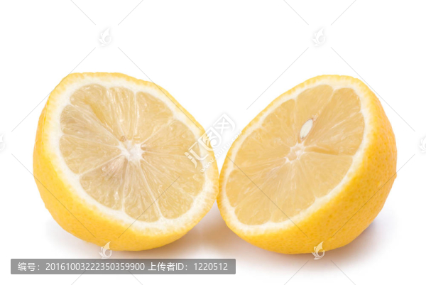 孤立的檸檬果