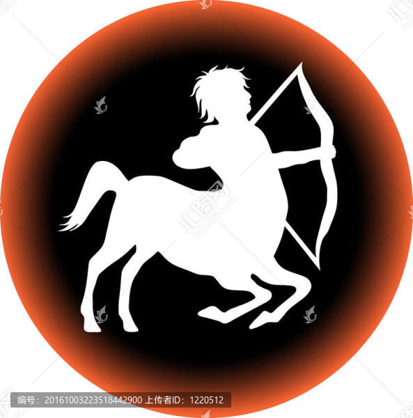 射手座星座按鈕