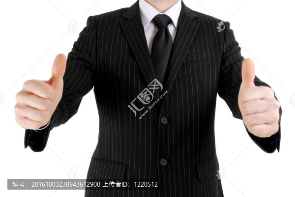 商人給雙拇指起來