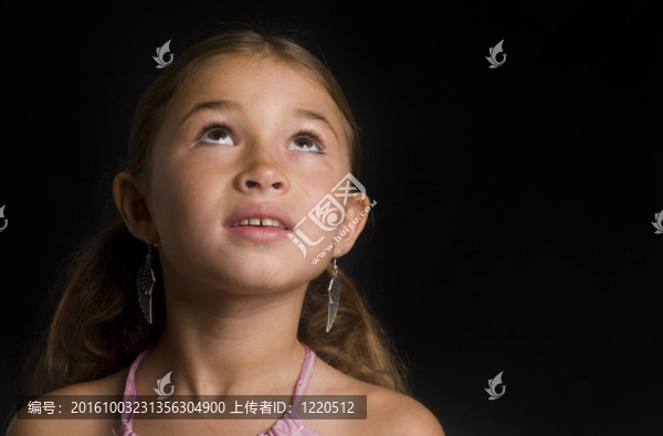 可愛的混血女孩
