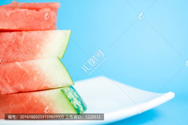 西瓜新鮮切片。