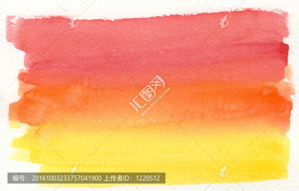 黃色到紅色水彩背景