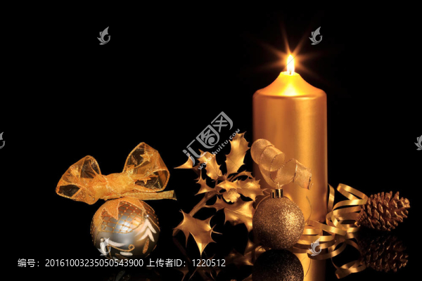 圣誕節(jié)的黃金飾品