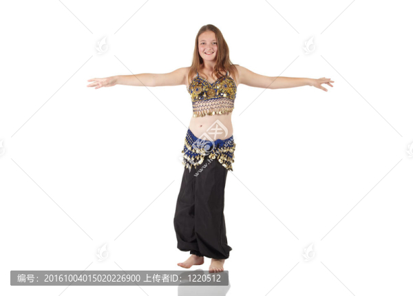年輕的肚皮舞女孩
