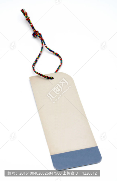空白的價格標簽特寫