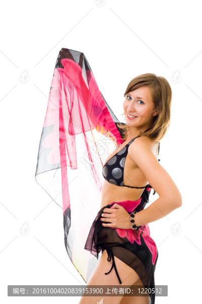 在bikinii與主要的女人