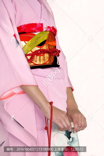 colorfur和服腰帶面料和細(xì)節(jié)