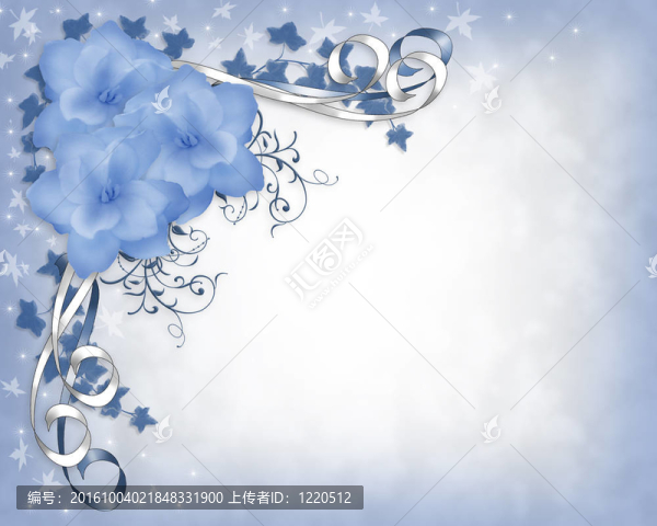 花藝婚慶邊境藍色梔子花
