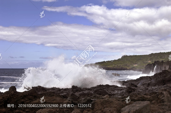 亞速爾群島火山海岸線-匯圖網(wǎng) www.fosd68.com 亞速爾群島火山海岸線