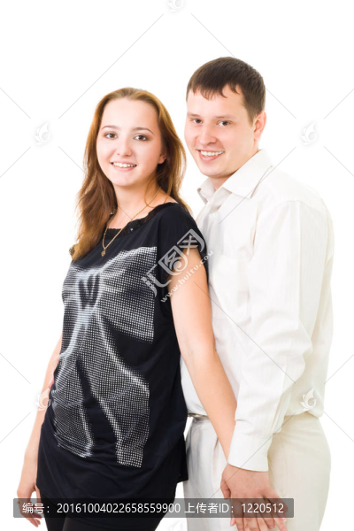 積極的年輕夫婦