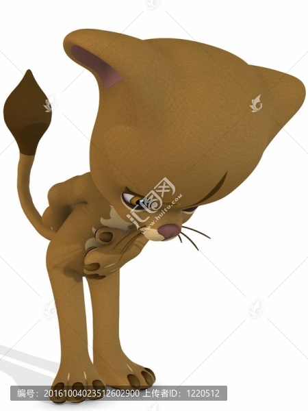 可愛的獅子-卡通人物